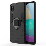 Shockproof Black Panther Magnetic Ring Stand Cover For Galaxy A02