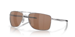 Oakley Gauge 8 Sunglasses Polished Chrome Prizm Tungsten Polarized