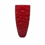 Bohemia Crystal Bohemia Vase Lisboa Non Lead With Red Satin