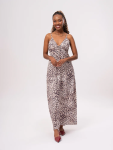 Edge Leopard Print Maxi Dress - M Assorted