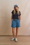 Relaxed Pull-on Denim Shorts - 16 Blue Denim