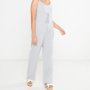 Carmen Milah Chequered Ladies Jumpsuit Grey