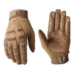 B33 Outdoor Mountaineering Riding Anti-skid Protective Motorcycle Gloves Size: L Brown