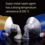 Magic Repair Glue Ab Glue Metal Strong Iron Bonding Heat Resistant Cold Welding Metal Repair Glue Casting Glue Non-toxic Harmles