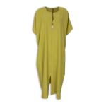 Chartreuse Necklace Kaftan Dress