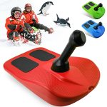 Snow Sleds For Kids And Adult Kids Sledding Snowboard With Handle Lightweight Compact Scooter Snowboard Cold Resistant Handle Sl