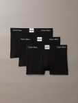 Calvin Klein 3PK Trunk Underwear Blk Wb - XL Black