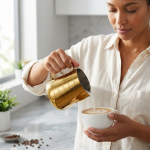Goldair Gold Stainless Steel Milk Frothing Pitcher 550ML