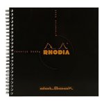 Rhodia Wirebound Reverse Dot Book Black