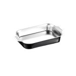 Silver Stainless Steel Baking Tray - 36CM