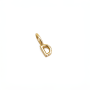 D ~ Alphabet Charm In Yellow Gold