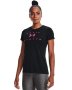 Women's Ua Tech Solid Logo Arch Short Sleeve - Black / XL