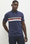 Polo Peter Ss Logo Printed Golfer - Navy