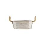 Stainless Steel Hammered Square Roaster Silver