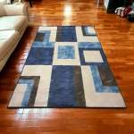 Smte 200CM X 150CM Modern 3D Geometric Design Carpet rug A69 With Keychain