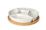 Bamboo Lazy Susan Snack Platter 6PCS