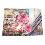 Grunge Protea Double Layer Lap Blanket