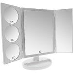 LED Light Touch Sensor Tri-fold Table With Five Make-up Mirrors