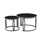 2PCS Of Modern Round Living Room Marble Top Nesting Coffee