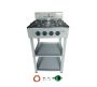 Digimark Freestanding 4 Burner Gas Stove with Shelves & Fittings