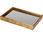 Antiq Tray With Mirror 22X14CM
