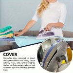 1PC Heat-resistant Polyester Iron Shoe Guard - Non-stick Teflon Iron Plate Cover Protective Shield For Clothes Safe Ironing Acce