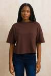 Heavier Weight Boxy T-Shirt - XL Chocolate