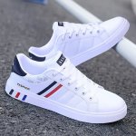 Men's Trendy Breathable White Shoes Outdoor Comfortable Walking Sneakers Casual Shoes For Men Men's Shoes Spring And Autumn