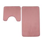 Always 2 Pk Ribbed Bathmat Set Blush