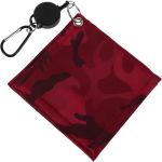 Golf Cleaning Cloth And Quick-dry Golf Ball Towel With Retractable Lanyard