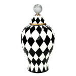 Ginger Jar Black & White 20X37CM
