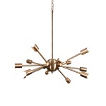 Supernova Metal Pendant Light Small Gold Black - Black