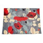 Poppies Double Layer Lap Blanket