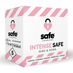 Safe - Condoms Intense Safe Ribs & Nobs 5 Pcs