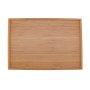 Organic Bamboo Serving Tray - 17.5"X13.5"X0.75"- 3 Pieces