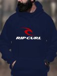 Men's Casual Gothic Hoodie - Long Sleeve Loose Fit Jacket With Kangaroo Pocket Polyester & Spandex Blend Machine Washable