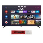 32 HD Smart Android Tv + Tv Wall Mount