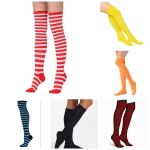 Adult Knee High Stockings Stripe And Plain