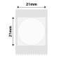 NB522 - NIIMBOT - B1 / B21 / B3S / B4 - 21X21MM - 305 TRANSPARENT ROUND LABELS