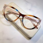 CAT Eye Color Block Frame Clear Lens Glasses Fashion Computer Glasses Vintage Spectacles For Women