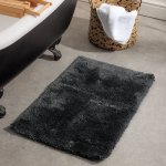 Silky Non-slip Mat Jet Black - 55X86CM