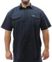 Mens Short Sleeve Soft Bush Shirt - 10XL / Navy
