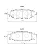 Kbc Brake Pads Rear For Subaru Toyota - Spares Direct