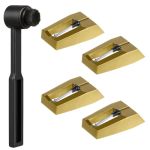4 Pcs Replacement Vinyl Turntable Records Needles Replacement Stylus Diamond Record Player Needle Record Player Needles With Sty