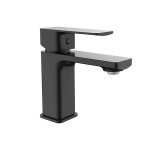 Sterlyn Black Basin Mixer Fixed Spout