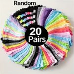 2 10 20 Pairs Candy Colored Socks Casual & Breathable Ankle Socks Women's Stockings & Hosiery