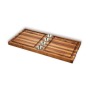 Wooden Meat Board With Sauce Bowls