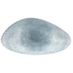 Churchill - Raku Topaz Blue Chefs Triangle Plate 35X19CM Set Of 6