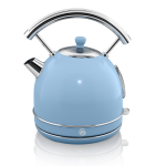 Swan 1.7L Blue Retro Dome Cordless Kettle