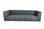 Zoey 2 Seater Stripe Couch-grey